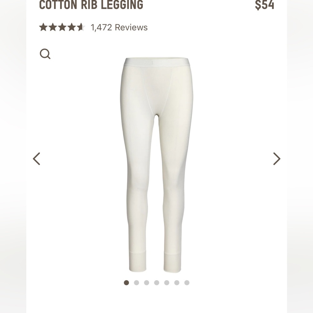 SKIMS COTTON RIB LEGGINGS